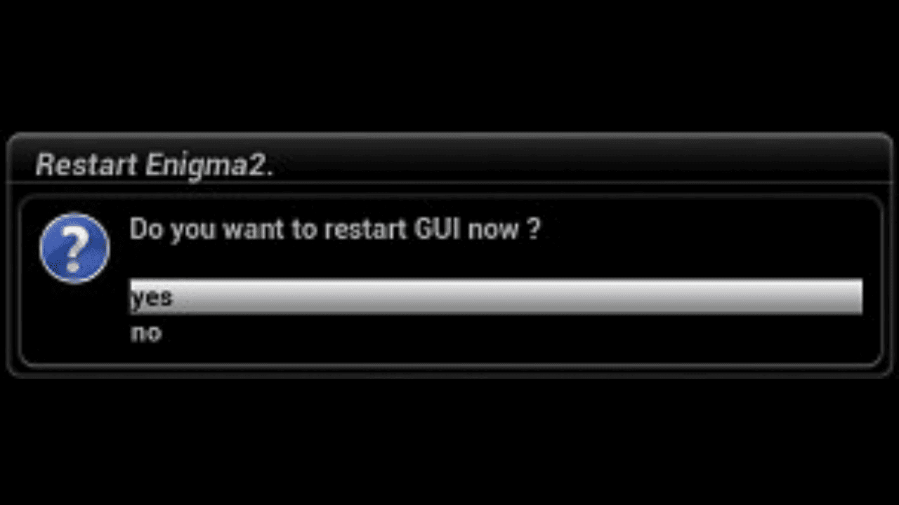 Restart GUI