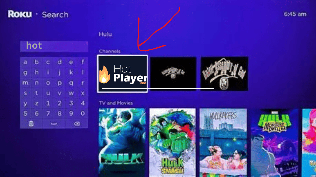 Hot Player Roku Search