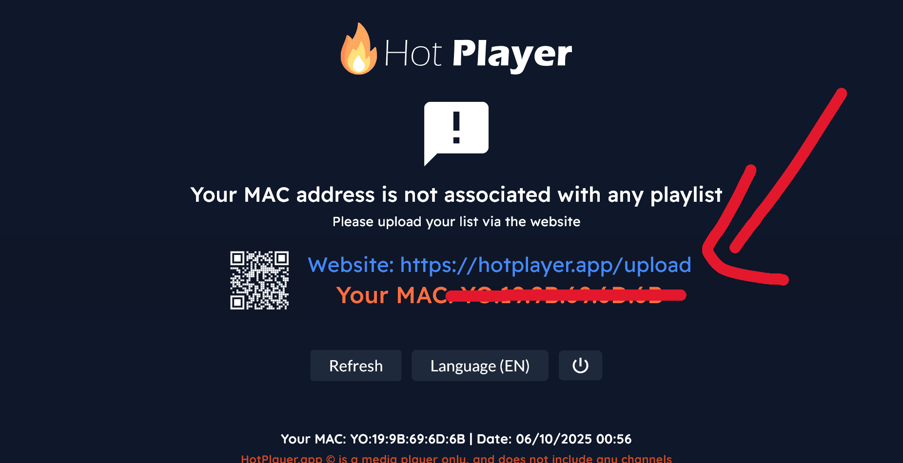 Hot Player Device ID Roku