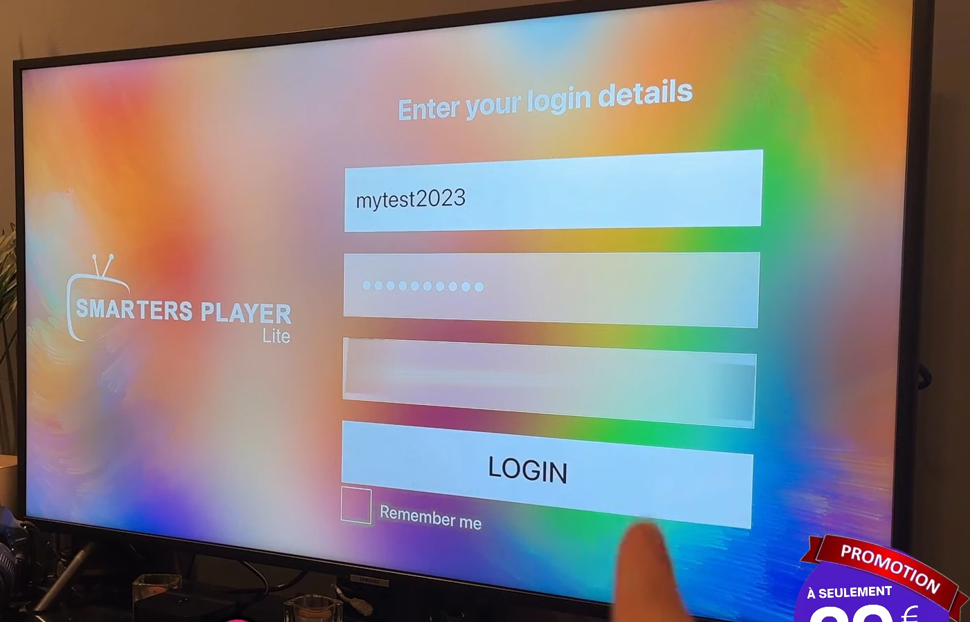 Enter server URL and credentials