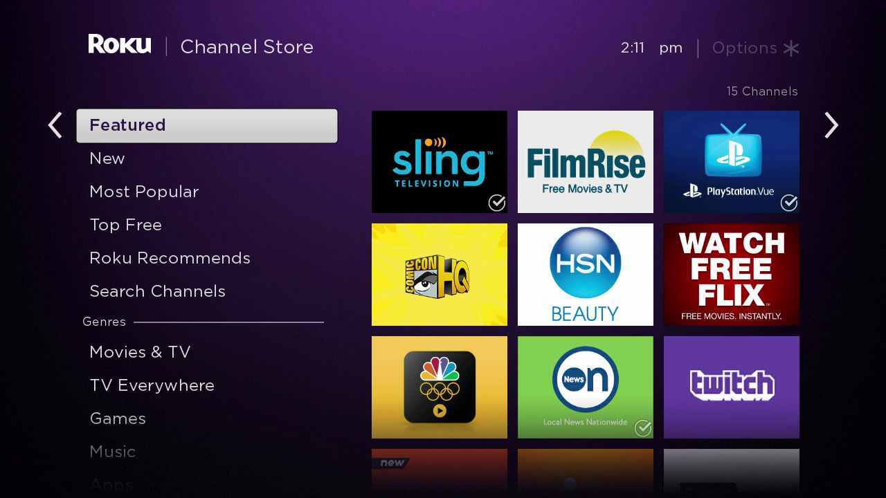 Roku Channel Store Hot Player