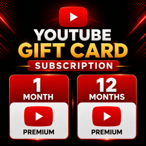 GIFT CARD  YOUTUBE PREMIUM EUROPE