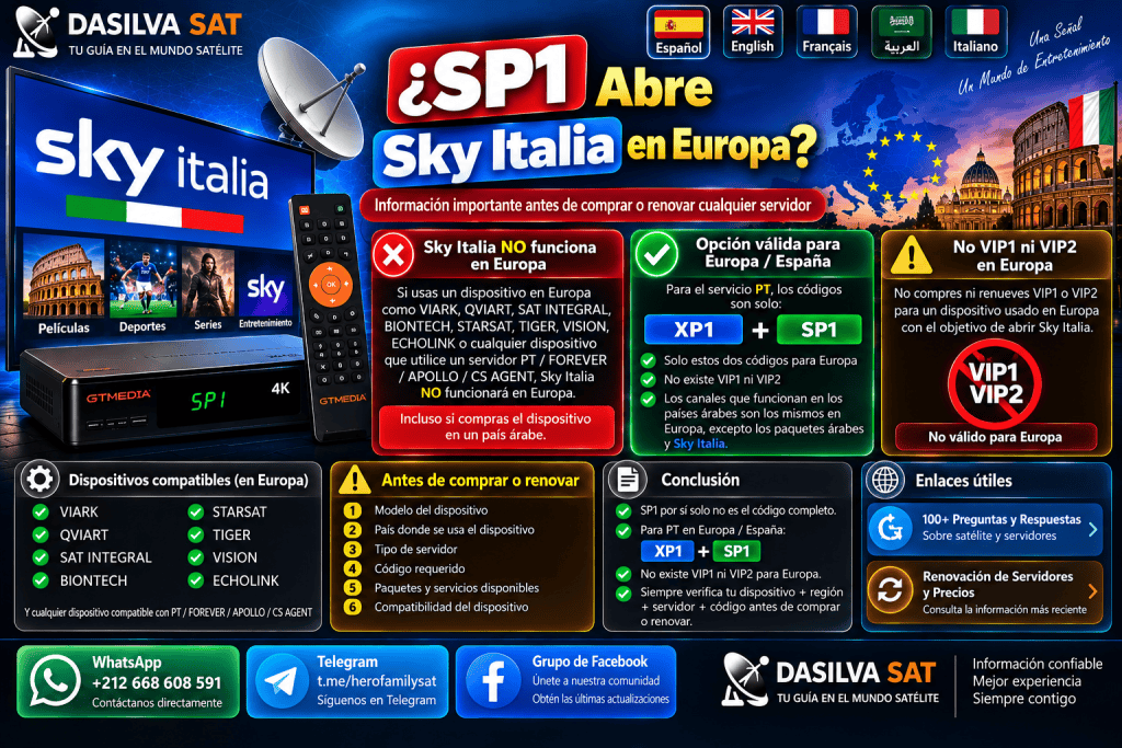 SP1 abre Sky Italia en Europa?