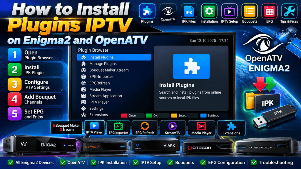 How to Install IPTV Plugins on Enigma2 and OpenATV