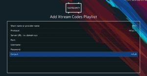 X-STREAMITY Add Xtream Codes Playlist settings