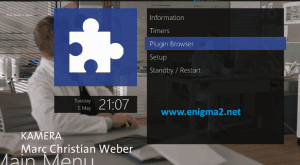 Open the Plugin Browser in Enigma2