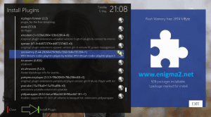 Enigma2 plugin browser options