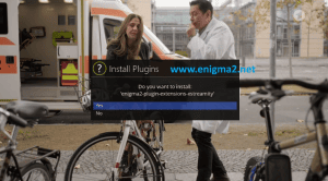 Extension packages menu on Enigma2