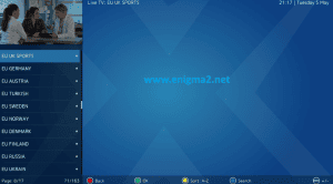 Enigma2 plugin browser interface